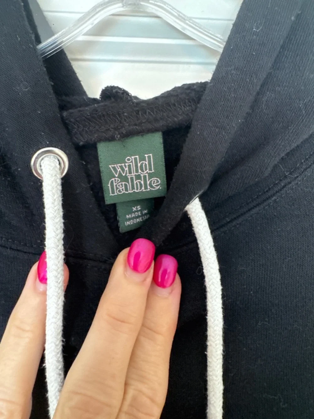 wild fable Hooded Sweatshirt Duo — Dusty Rose & Black XS - Picture 3 of 7